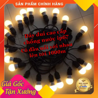 [BH 1 Năm] Dây Đèn Led Trang Trí 5M 10 Bóng,10M 20 Bóng, Bóng 3W,5W,1W Nháy Đổi Màu RGB Trang Trí Ngoài Trời Chống Nước