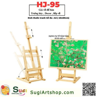 Giá vẽ để bàn mã HJ-95 - Giá đỡ tranh, giá đỡ trang trí