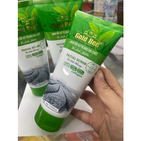 Kem Tẩy Da Chết Gold Bee Trà Xanh Matcha 100g