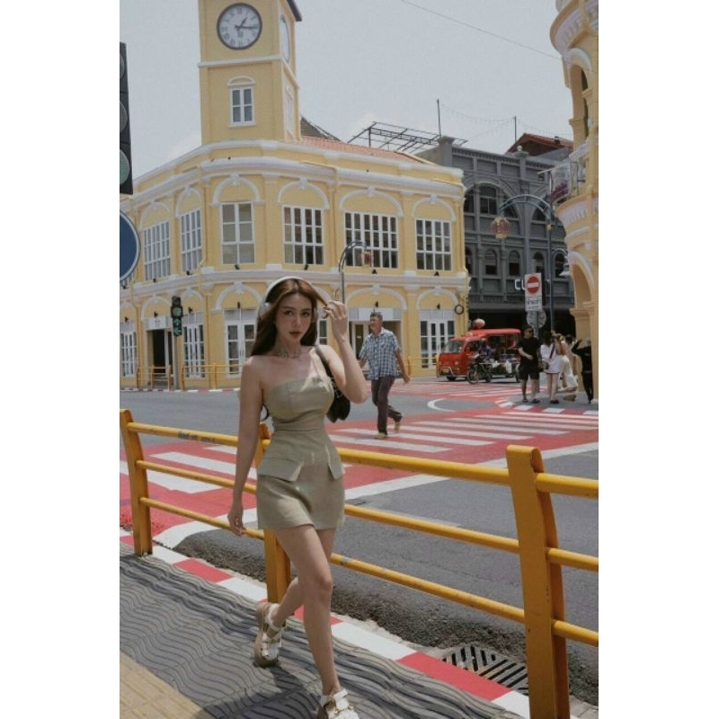 đầm cup ngực đan dây sau