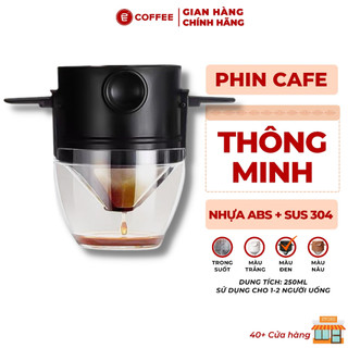 Phin cà phê thông minh với bộ lưới lọc 2 lớp inox SUS 304 và thân nhựa ABS cao cấp an toàn thực phẩm từ Lifeup E-Coffee