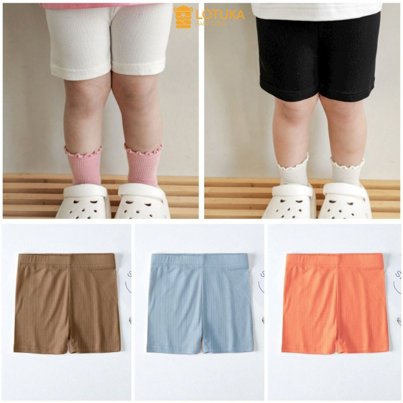 Quần Legging Đùi LOTUKA, Quần Bé Trai Bé Gái, Quần Ôm Tăm Lạnh Mềm Mát Cho Bé 9-21kg