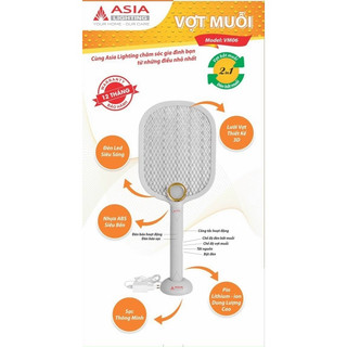 Vợt bắt muỗi kết hợp đèn bắt muỗi cao cấp vm06 - asia lighting