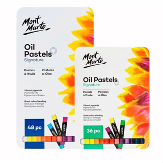  Sáp Dầu Mềm Cao Cấp Mont Marte Oil Pastels 36|48 Màu Hộp Thiếc 