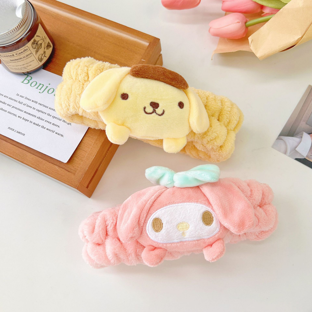 Băng Đô Cài Tóc Kuromi Cinnamol Sarino Họa Tiết Hoạt Hình Phong Cách Hàn Quốc Dễ Thương Dùng Rửa Mặt