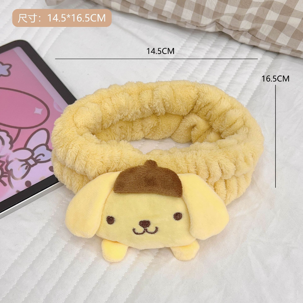 Băng Đô Cài Tóc Kuromi Cinnamol Sarino Họa Tiết Hoạt Hình Phong Cách Hàn Quốc Dễ Thương Dùng Rửa Mặt