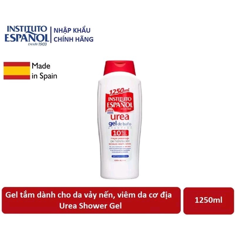 (Nhập khẩu chính hãng 💯) Sữa tắm Urea Instituto Espaanol gel dưỡng ẩm dành cho mọi làn da nhạy cảm
