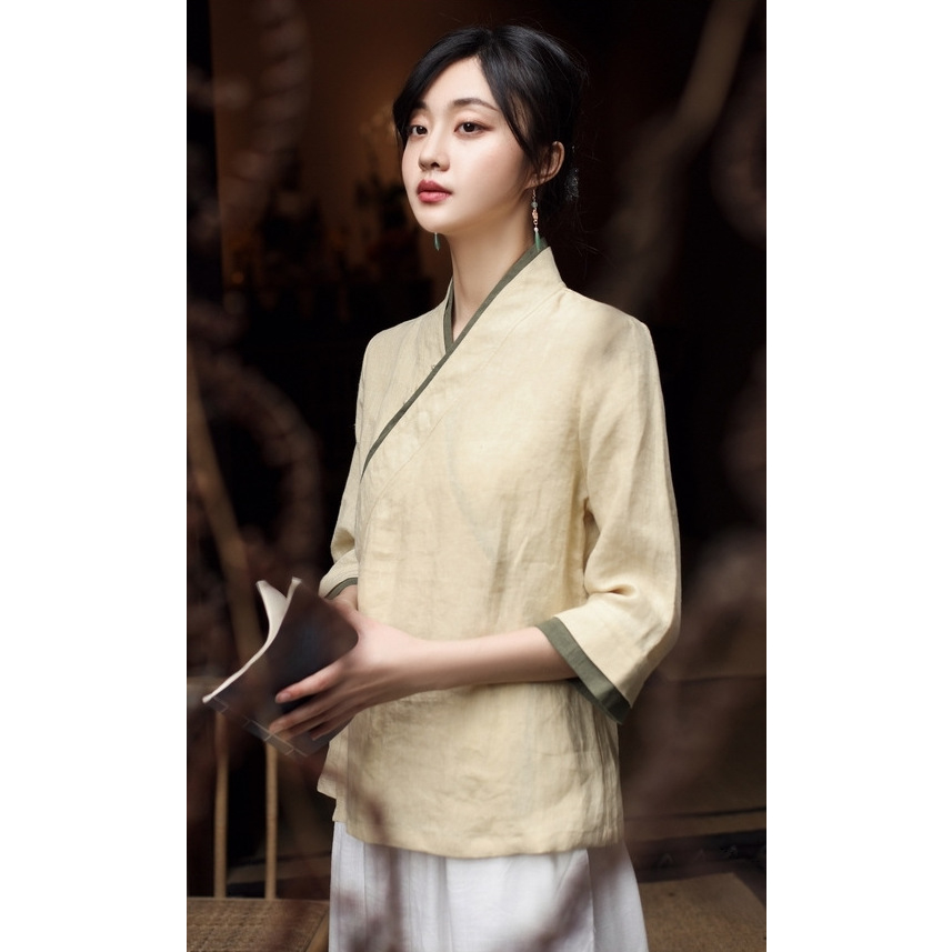 ĐỒ LAM, QUẦN ÁO ĐI LỄ CHÙA, PHONG CÁCH CỔ TRANG - Mã BO053