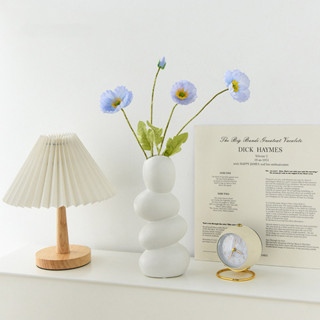 Bình lọ hoa nghệ thuật Hình Trứng Trắng decor phòng bàn làm việc