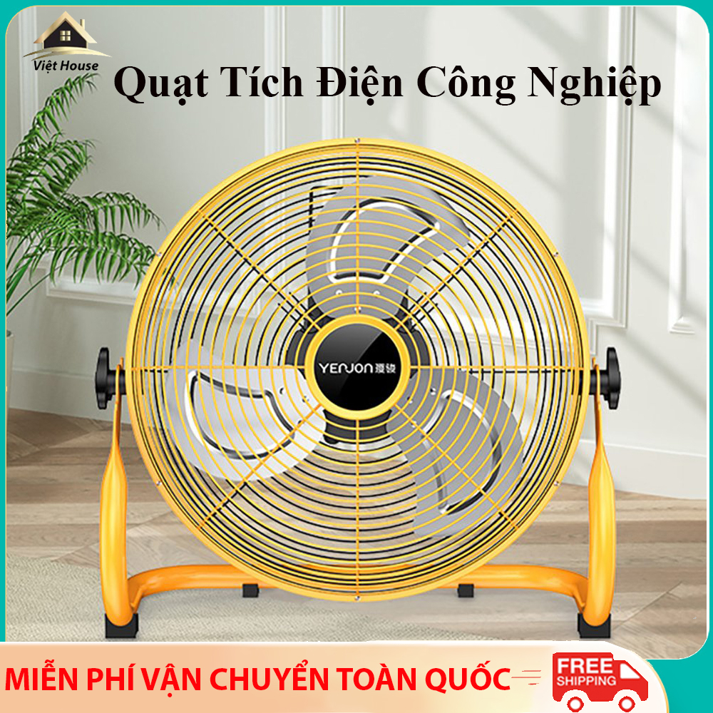 Quạt tích điện công nghiệp , quạt tích điện cao cấp siêu tiết kiệm , đường kính cánh quạt 16 inch siêu mát