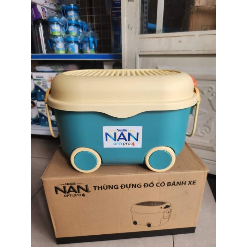 Thùng Đựng Đồ Nan Cho Bé có bánh xe di chuyển