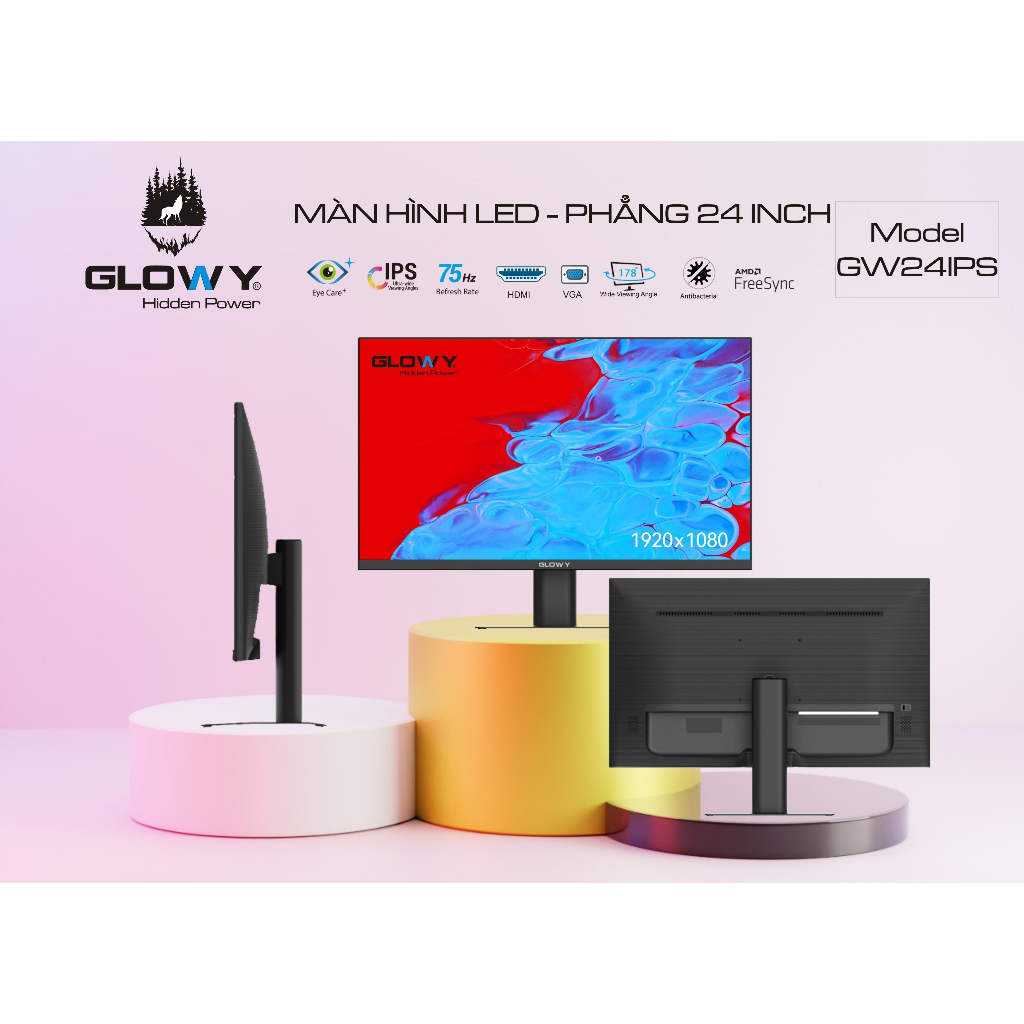 Màn hình 24/27 FULL VIỀN  inch hãng GLOWY - Mới 100% Full Box - Bảo hành chính hãng 24 tháng! | BigBuy360 - bigbuy360.vn