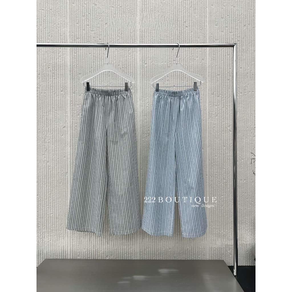 Quần kẻ chun dt edition theo set D5554