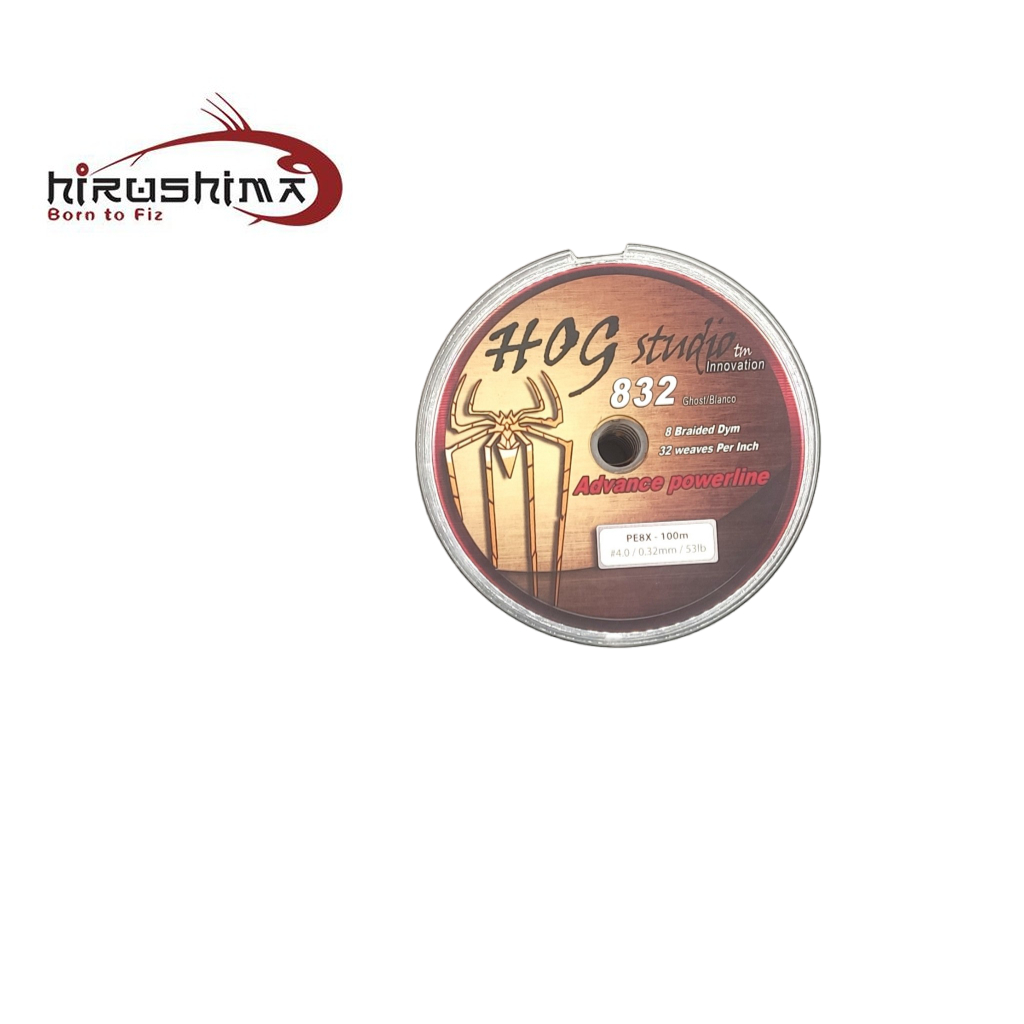Dây câu cá siêu bền Hog Studio 832 xanh rêu Hirushima cuộn 100m Hita Lure