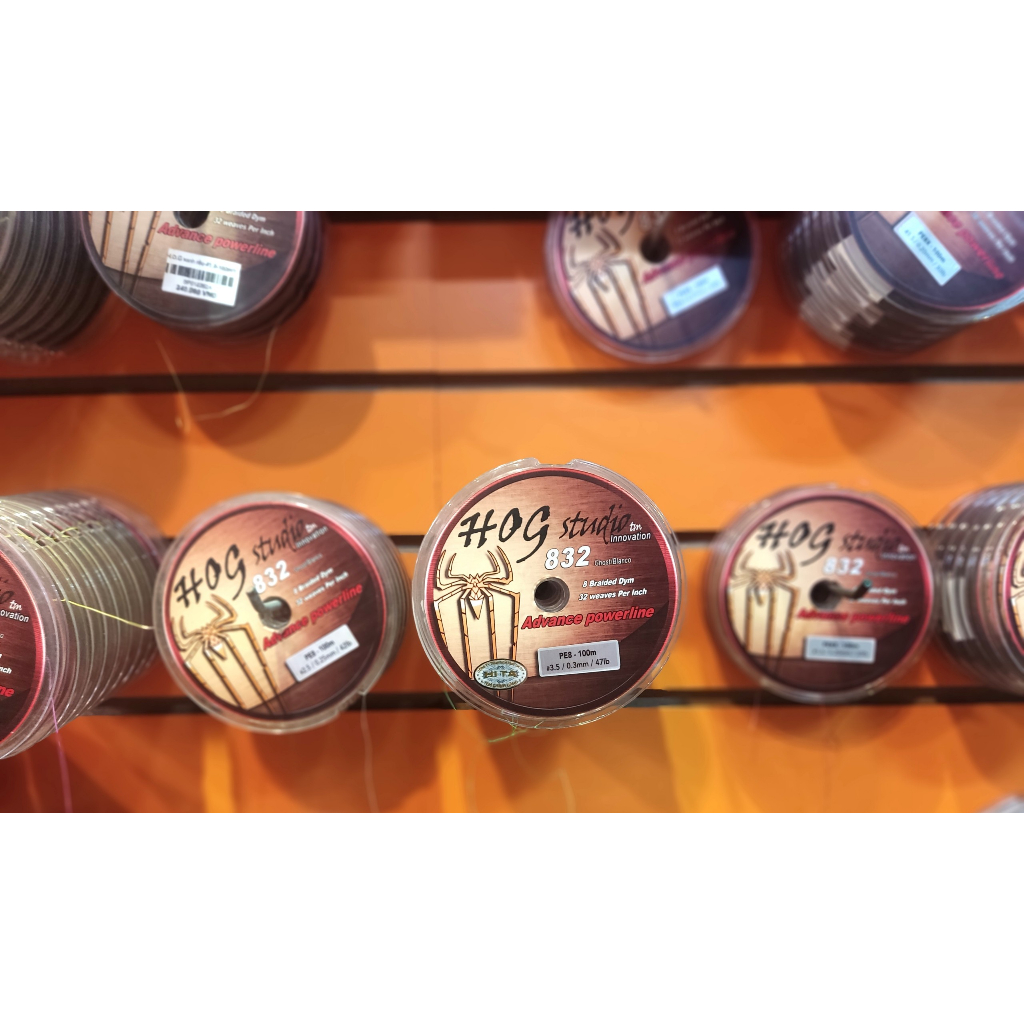 Dây câu cá siêu bền Hog Studio 832 xanh rêu Hirushima cuộn 100m Hita Lure