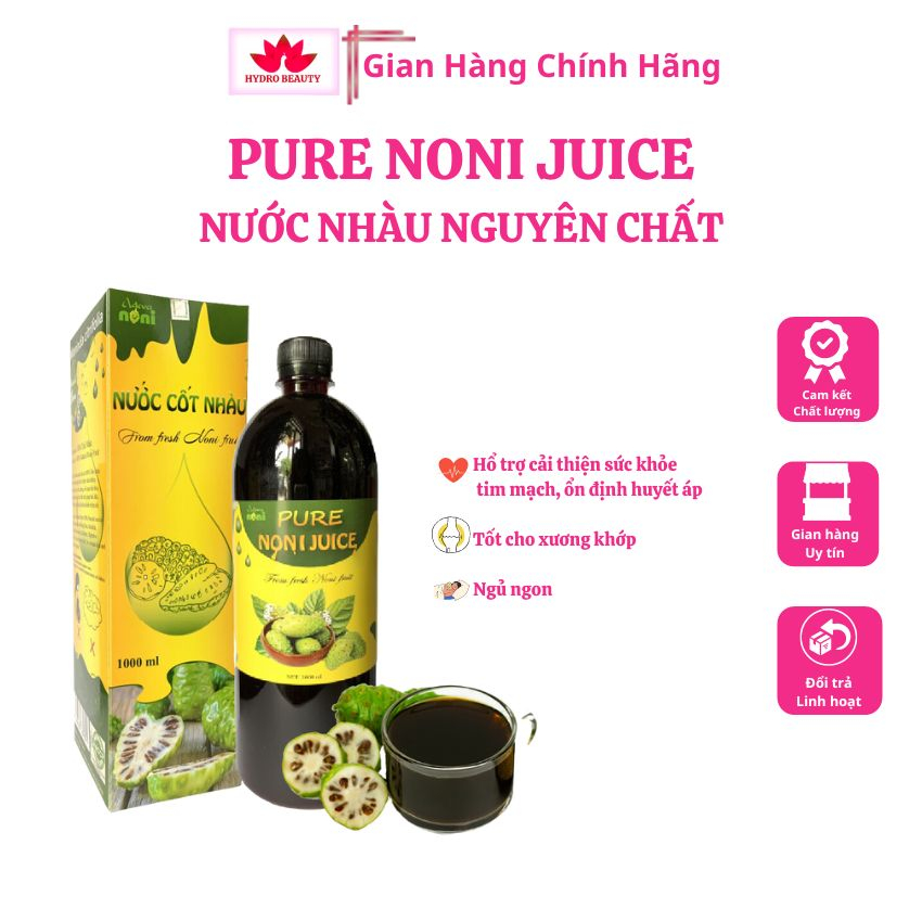 Nước cốt Nhàu nguyên chất lên men tự nhiên Adeva Noni, giúp giảm đau xương khớp, điều hòa huyết áp