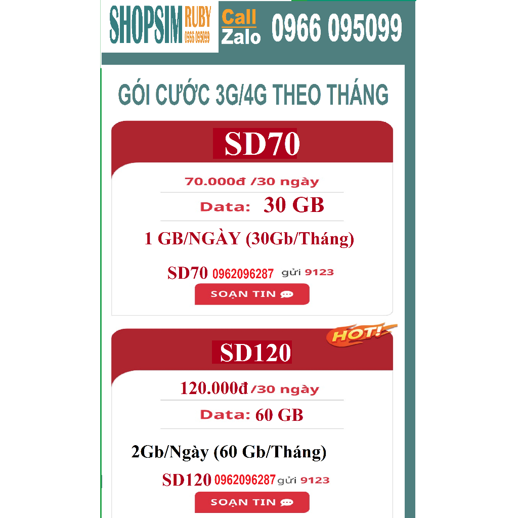 Viettel đẹp đầu 09 Trả Trước, Được Chọn số- NGhe Gọi-Nhắn Tin-4G Gói  Tomato và Nhiều Gói 4G hấp dẫn khác giá 289.000đ