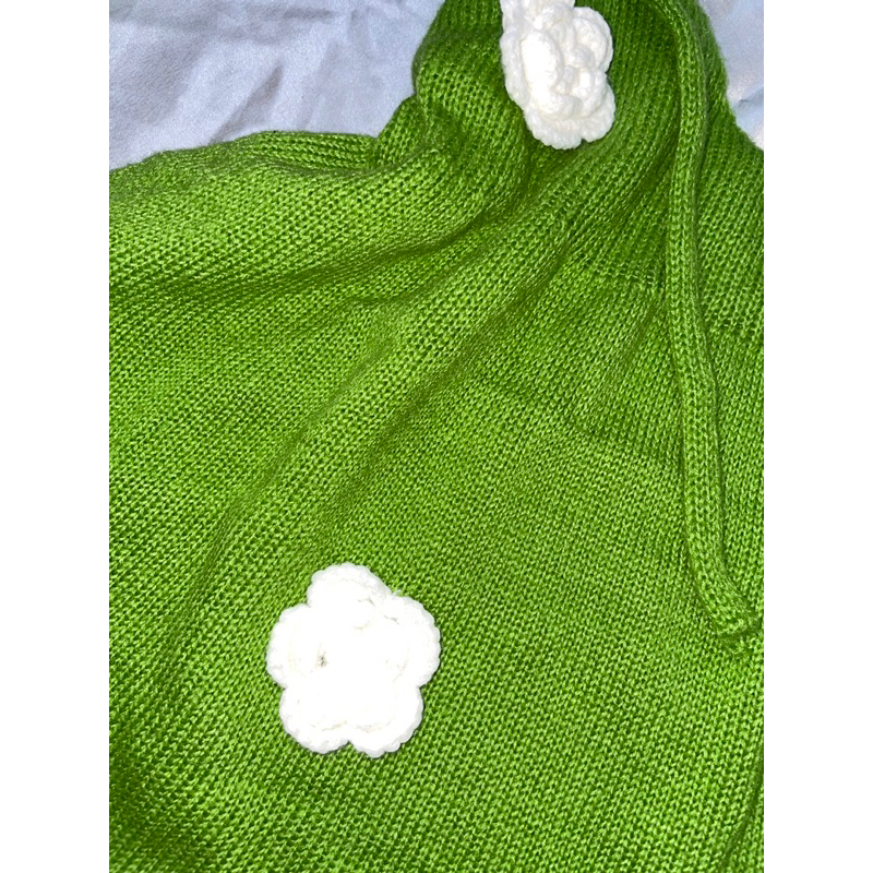Sẵn áo 2 dây babydoll màu xanh lá siêu xinhhh chuẩn qc hoa may tủ mĩ