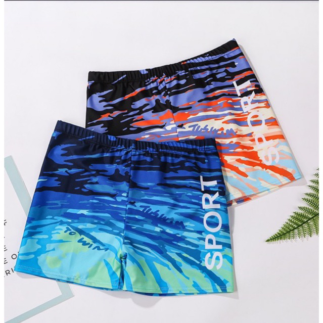 Quần đùi bơi sport bé trai lớn và người lớn