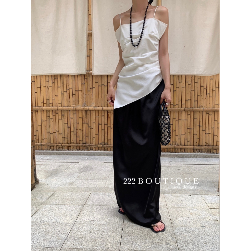 Áo dây mảnh vạt xếp Dt edition 5714