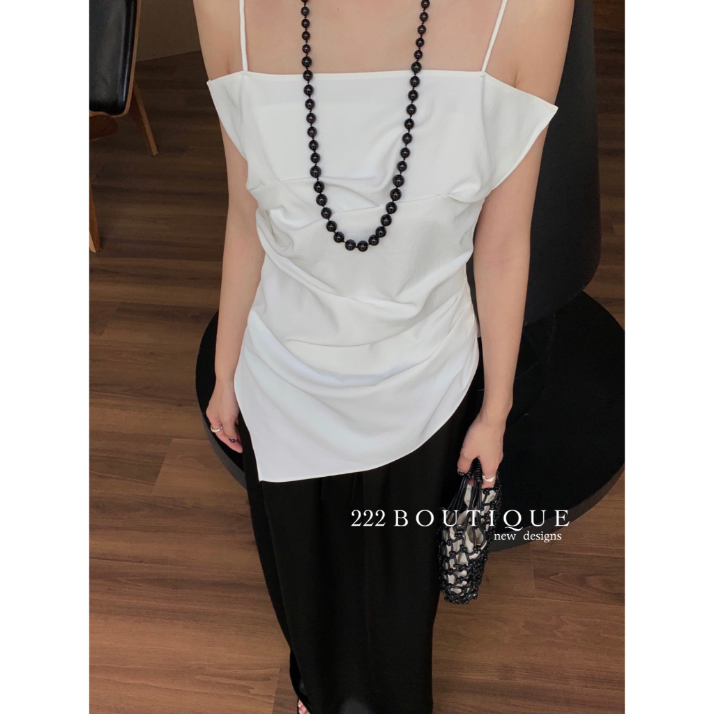 Áo dây mảnh vạt xếp Dt edition 5714