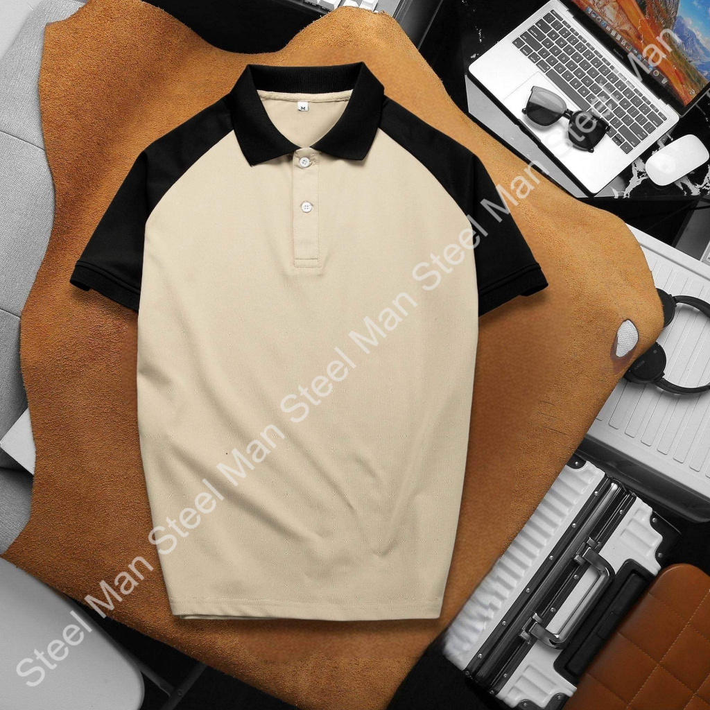 Áo thun Polo nam thời trang tay ngắn STEELMAN chất liệu vải cá sấu thiết kế trẻ trung dễ phối đồ