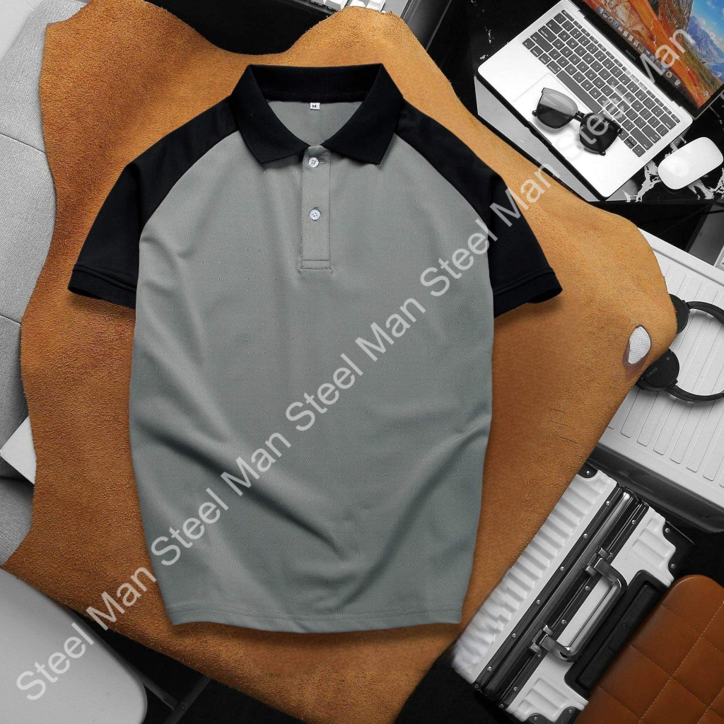 Áo thun Polo nam thời trang tay ngắn STEELMAN chất liệu vải cá sấu thiết kế trẻ trung dễ phối đồ