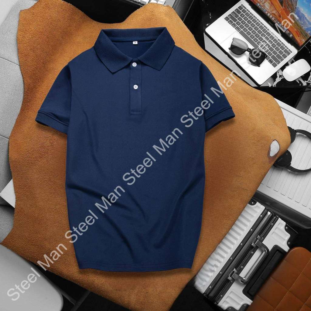 Áo thun Polo nam thời trang tay ngắn STEELMAN chất liệu vải cá sấu thiết kế trẻ trung dễ phối đồ