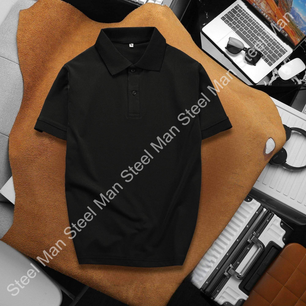 Áo thun Polo nam tay ngắn STEELMAN chất liệu vải cá sấu thoáng mát dày dặn nhiều mắc sắc thời trang