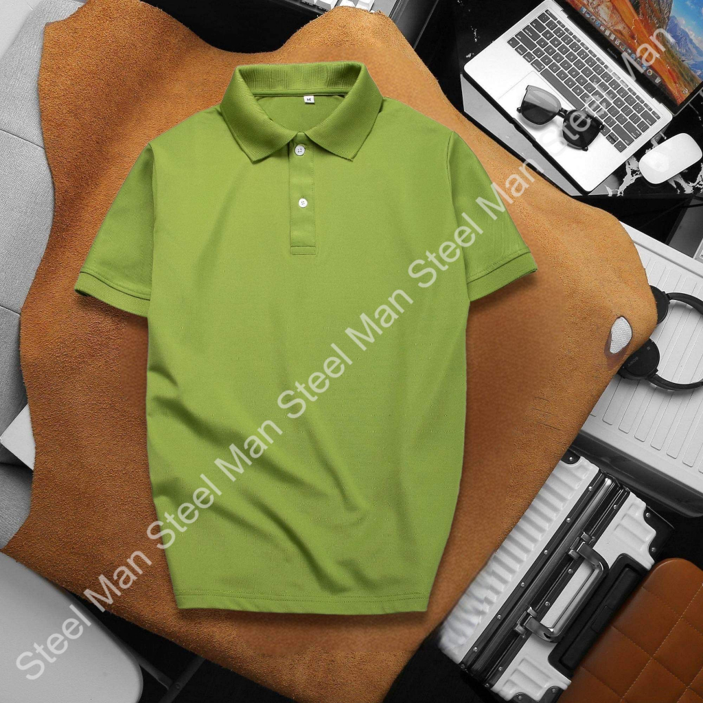 Áo thun Polo nam tay ngắn STEELMAN chất liệu vải cá sấu thoáng mát dày dặn nhiều mắc sắc thời trang