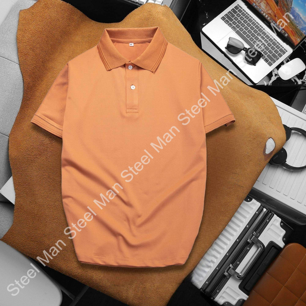 Áo thun Polo nam tay ngắn STEELMAN chất liệu vải cá sấu thoáng mát dày dặn nhiều mắc sắc thời trang