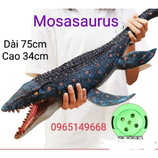 Mô hình khủng long Mosasaurus bằng nhựa mềm siêu bền phát nhạc cho bé