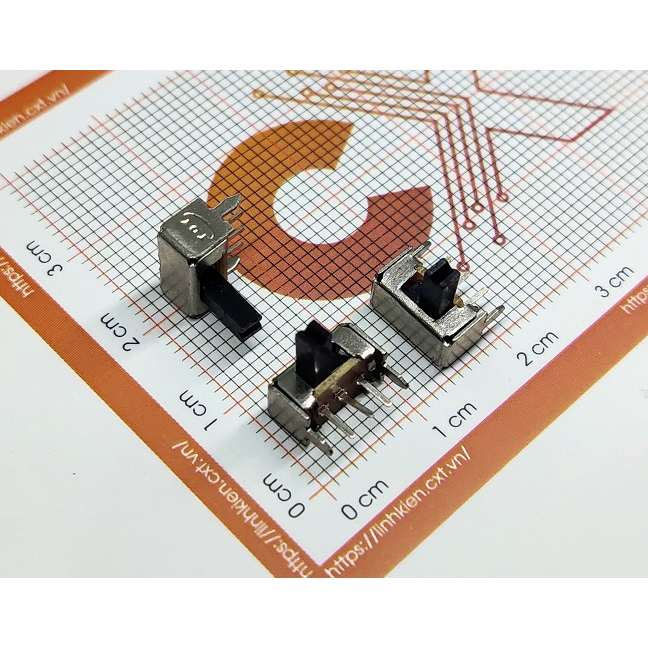 SK12D07 Công tắc gạt 3P - chân cong thanh gạt 5mm DIP