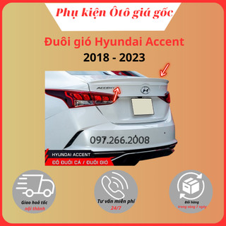 Đuôi gió xe huyndai accent 2018 - 2021, 2022, 2023 loại liền cốp - hàng mộc chưa sơn