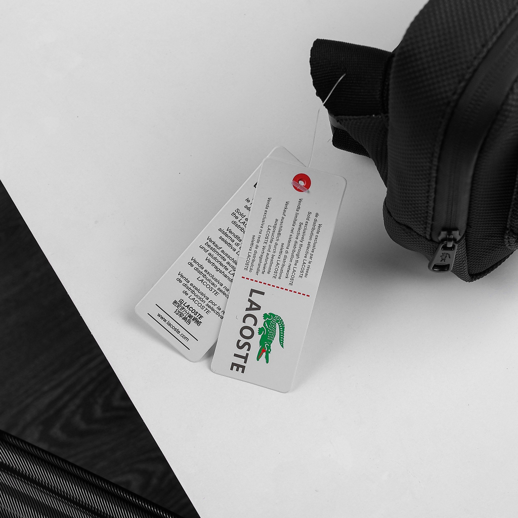 Túi Đeo Chéo Nam LACOSTE INNOVATION CH.ÍNH H.ÃNG Chất Liệu 100% Da Si PVC Cao Cấp Chống Thấm Nước