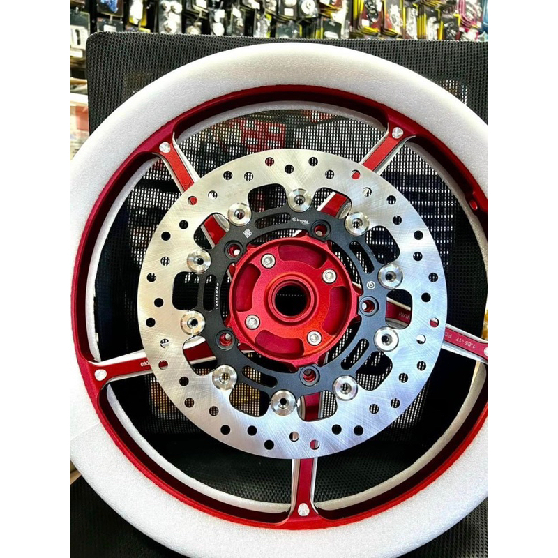 Đĩa kiểu trước exciter 150.155 size 267m mâm zin 10 khoen inox