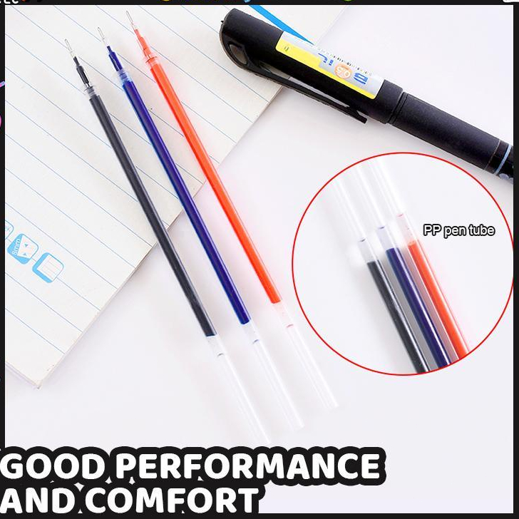 ✨✨Set 20 Ruột bút mực gel ngòi 0.5mm văn phòng phẩm LENG KENG màu đen đỏ xanh