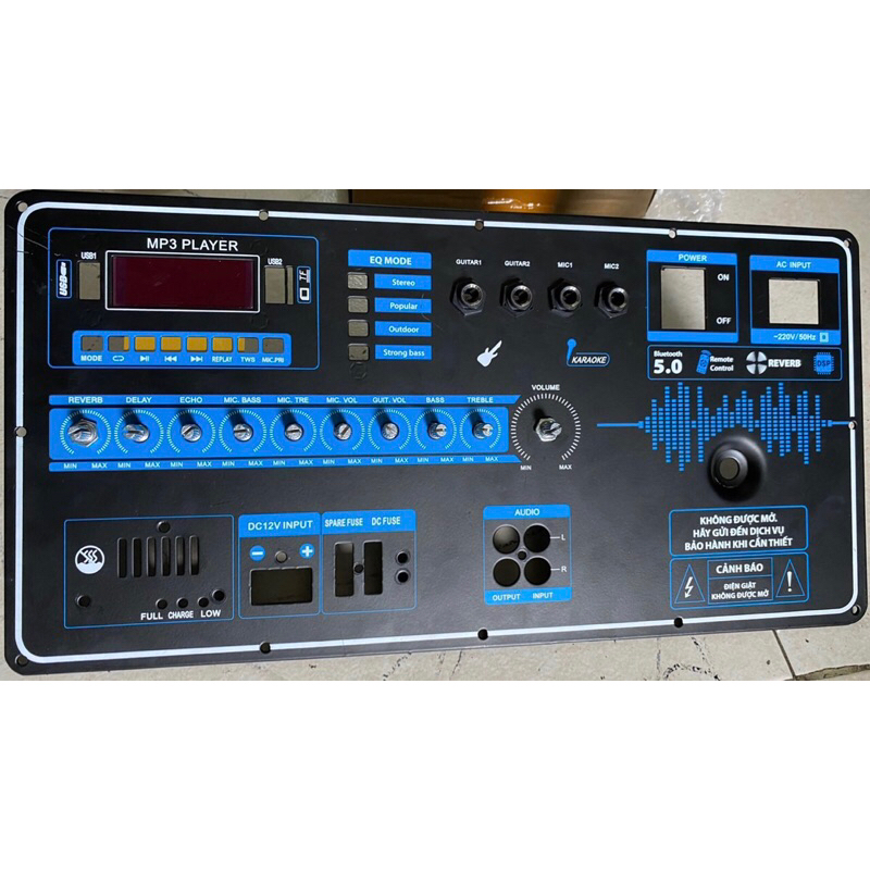 Bo mạch echo cho loa kéo 10 nút chính thêm 3 nút mở rộng có SURROUND