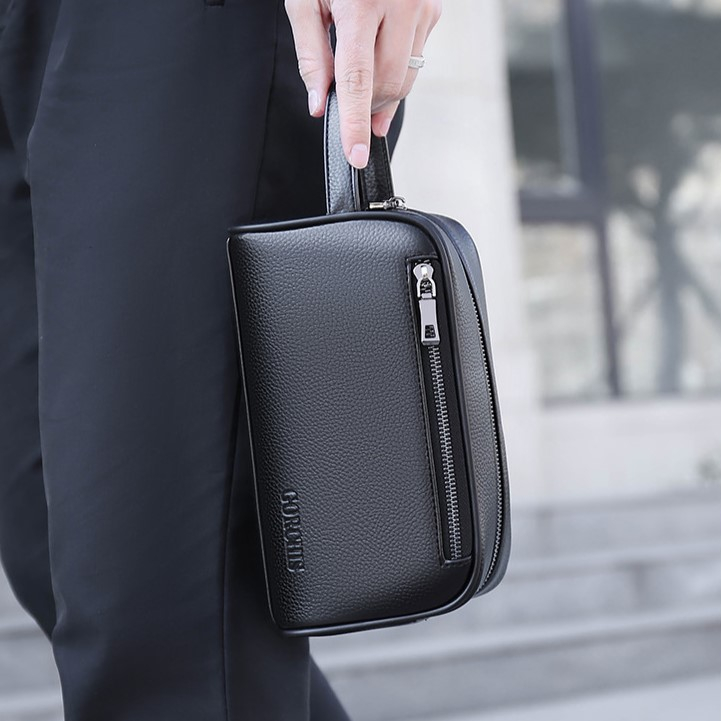 Túi ví da cầm tay có khóa số bảo mật chính hãng Gorchis