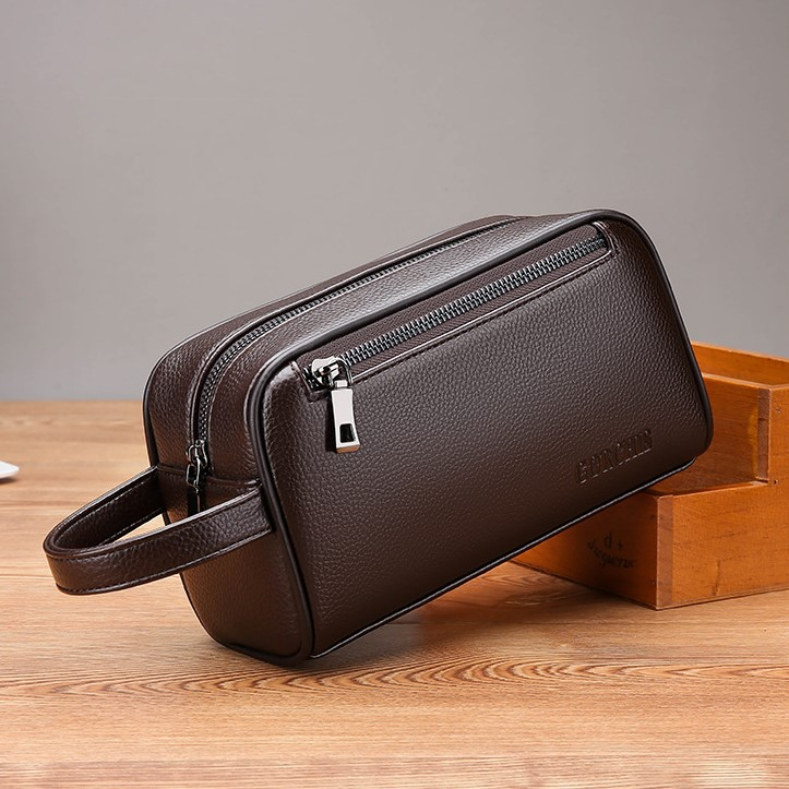 Túi ví da cầm tay có khóa số bảo mật chính hãng Gorchis