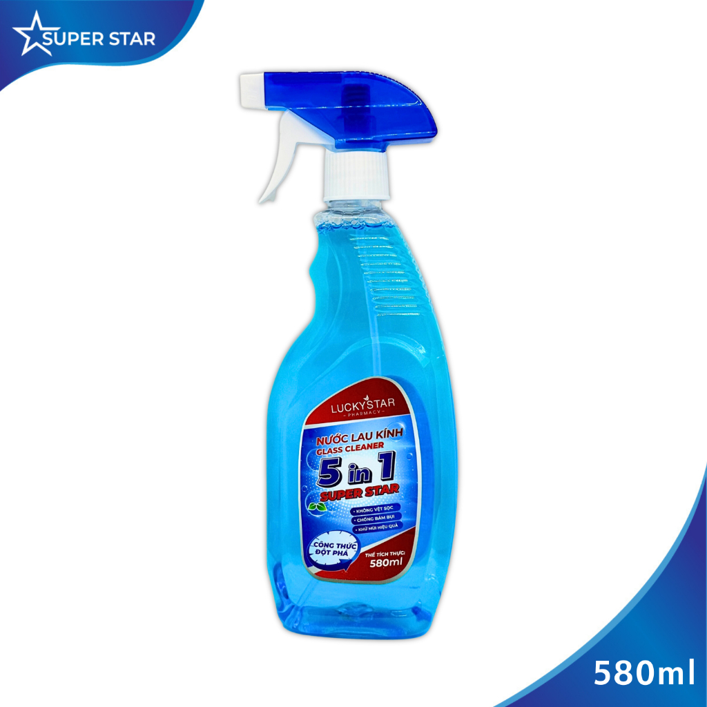 Nước Lau Kính 5in1 580ml Super Star