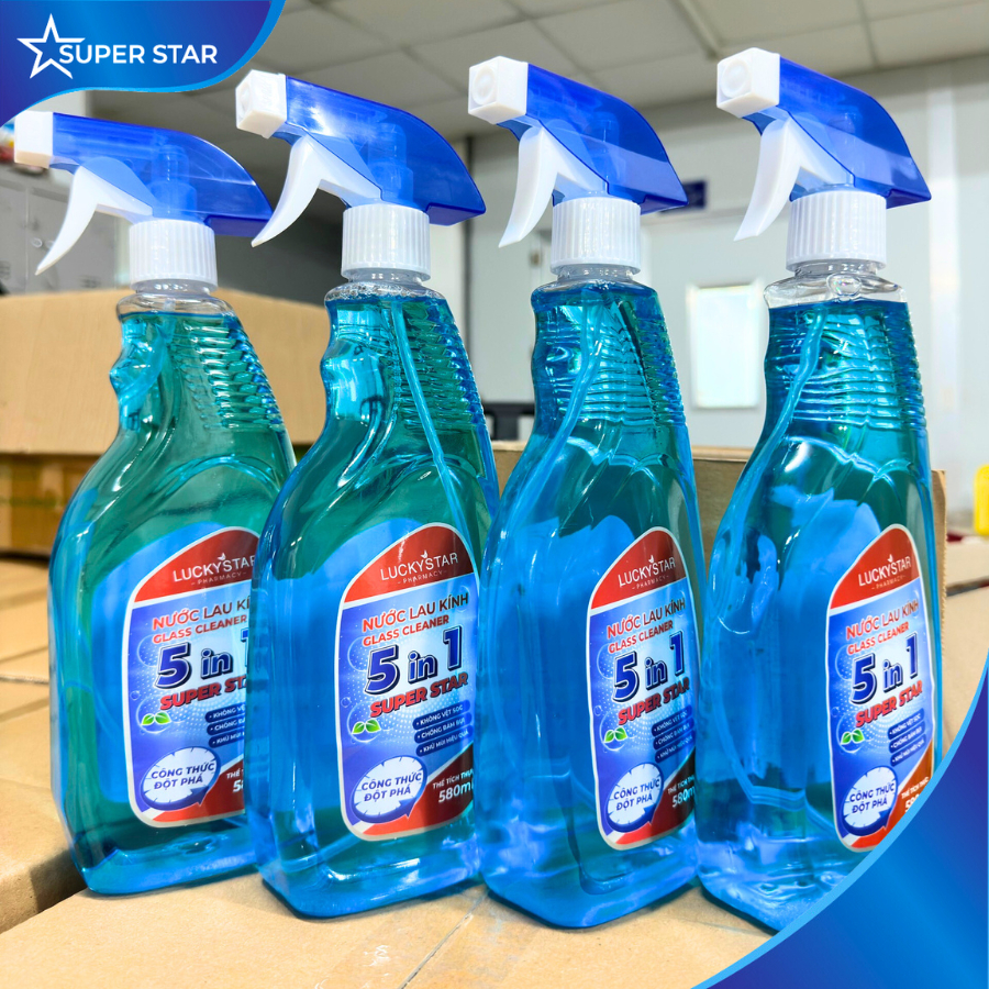 Nước Lau Kính 5in1 580ml Super Star