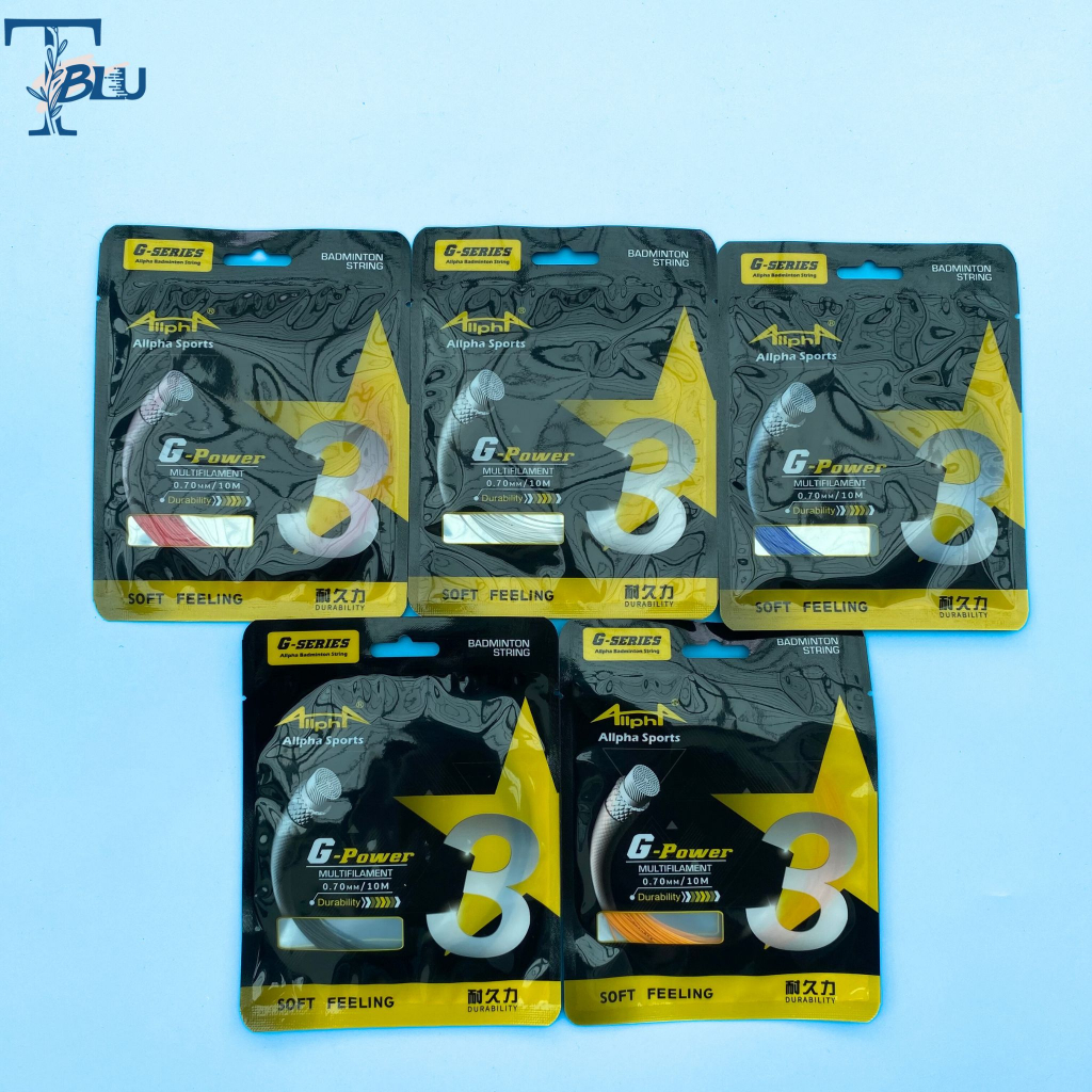 Dây lưới cước căng lưới vợt cầu lông ALPHA GP3 0.7mm mức căng 13.6kg, có bán sỉ, giá sỉ áp dụng khi tích từ 10 sản phẩm