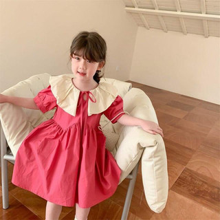 đầm bé gái, đầm công chúa cồ sen cột nơ