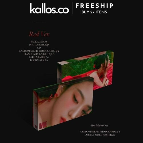 Bộ Jisoo First Single Album Me Flower, YG Tag, KiT ALBUM Kpop - Kallos Vietnam