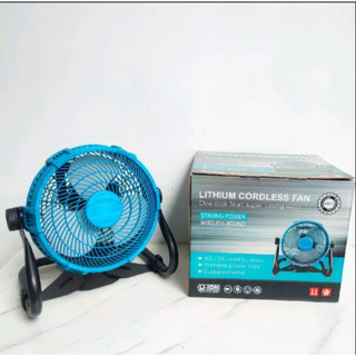 Quạt tích điện Makita, quạt pin chân pin phổ thông 4cm, có điêu tốc ,chạy trực tiếp điện 220V