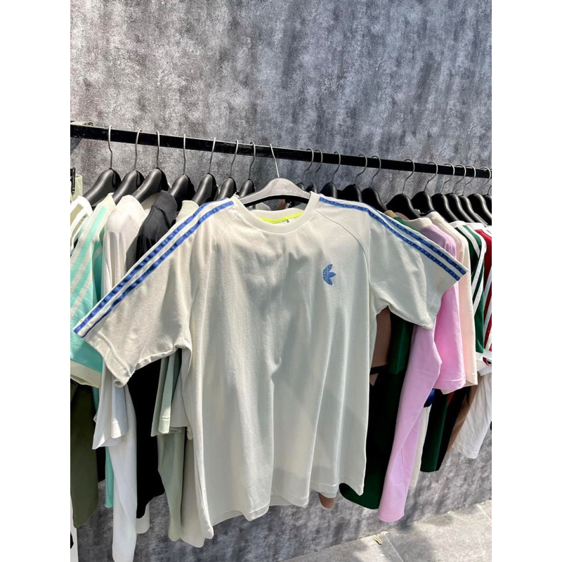 Áo thun adidas Indigo Herz Fur Tee IJ9086 màu Trắng Logo Xanh | PiuPiu Authentic