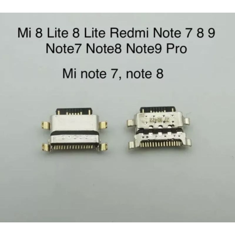 Chân sạc Xiaomi Mi 8 lite, mi note 7, mi note 8, mi note 9, note 9 pro