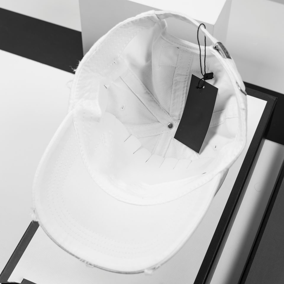 Nón Kết Lưỡi Trai Jean Vá Trắng Nam