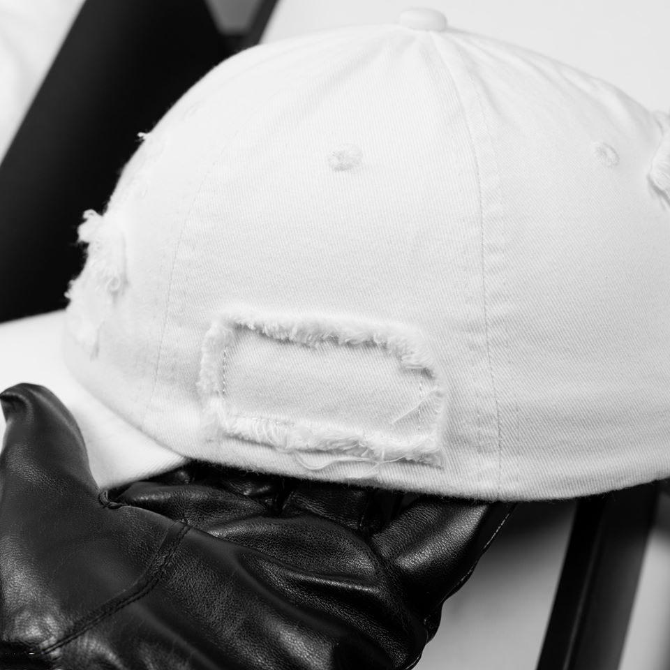 Nón Kết Lưỡi Trai Jean Vá Trắng Nam